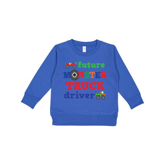 Inktastic Monster Truck Future Driver Toddler Sweatshirt