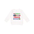 thumbnail image 1 of Inktastic Monster Truck Future Driver Toddler Sweatshirt, 1 of 4