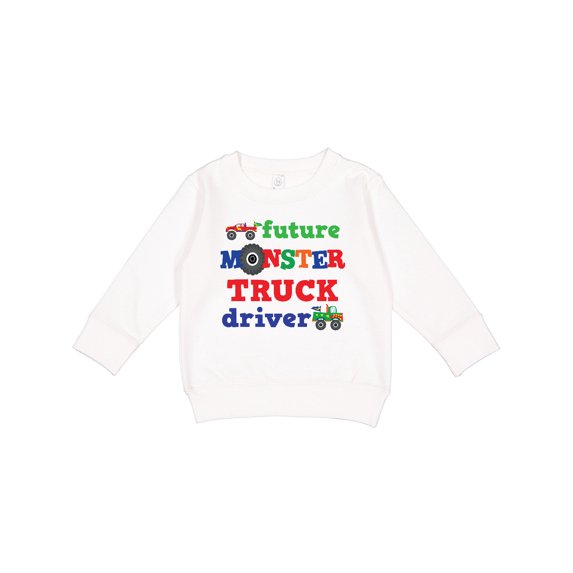 Inktastic Monster Truck Future Driver Toddler Sweatshirt