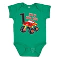 thumbnail image 1 of Inktastic Monster Truck How I Roll 1st Birthday Boys Baby Bodysuit, 1 of 5