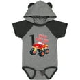 thumbnail image 1 of Inktastic Monster Truck How I Roll 1st Birthday Boys Baby Bodysuit, 1 of 5