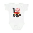 thumbnail image 1 of Inktastic Monster Truck How I Roll 1st Birthday Boys Baby Bodysuit, 1 of 5