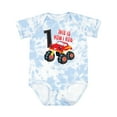 thumbnail image 1 of Inktastic Monster Truck How I Roll 1st Birthday Boys Baby Bodysuit, 1 of 5