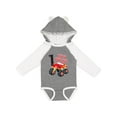 thumbnail image 1 of Inktastic Monster Truck How I Roll 1st Birthday Boys Long Sleeve Baby Bodysuit, 1 of 5