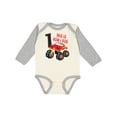 thumbnail image 1 of Inktastic Monster Truck How I Roll 1st Birthday Boys Long Sleeve Baby Bodysuit, 1 of 5