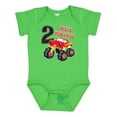 thumbnail image 1 of Inktastic Monster Truck How I Roll 2nd Birthday Boys Baby Bodysuit, 1 of 5