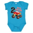 thumbnail image 1 of Inktastic Monster Truck How I Roll 2nd Birthday Boys Baby Bodysuit, 1 of 5