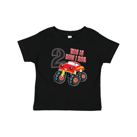 Inktastic Monster Truck How I Roll 2nd Birthday Boys Baby T-Shirt