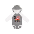 thumbnail image 1 of Inktastic Monster Truck How I Roll 2nd Birthday Boys Long Sleeve Baby Bodysuit, 1 of 5