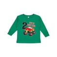 thumbnail image 1 of Inktastic Monster Truck How I Roll 2nd Birthday Boys Long Sleeve Toddler T-Shirt, 1 of 5