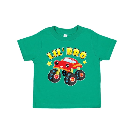 Inktastic Monster Truck Little Bro Boys Toddler T-Shirt