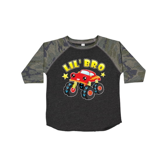 Inktastic Monster Truck Little Bro Boys Toddler T-Shirt