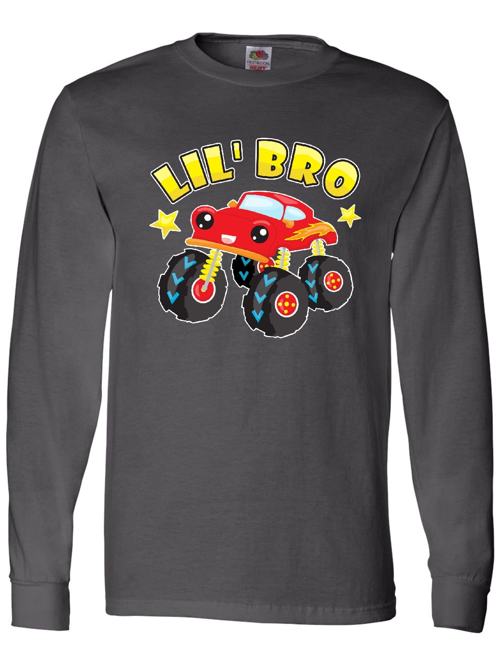 Inktastic Monster Truck Little Bro Long Sleeve T-Shirt - Walmart.com