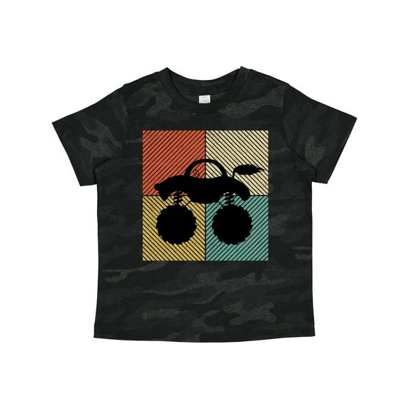 Inktastic Monster Truck Retro Racing Boys Toddler T-Shirt