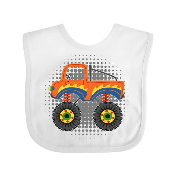 Inktastic Monster Truck for Baby Boy Boys Baby Bib