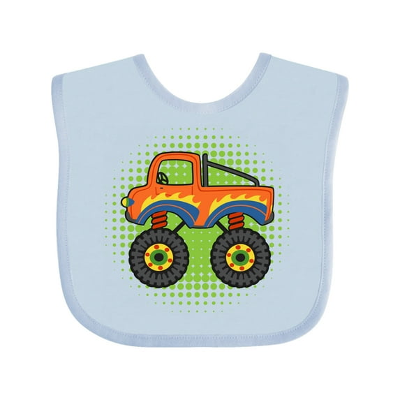 Inktastic Monster Truck for Boys Boys Baby Bib