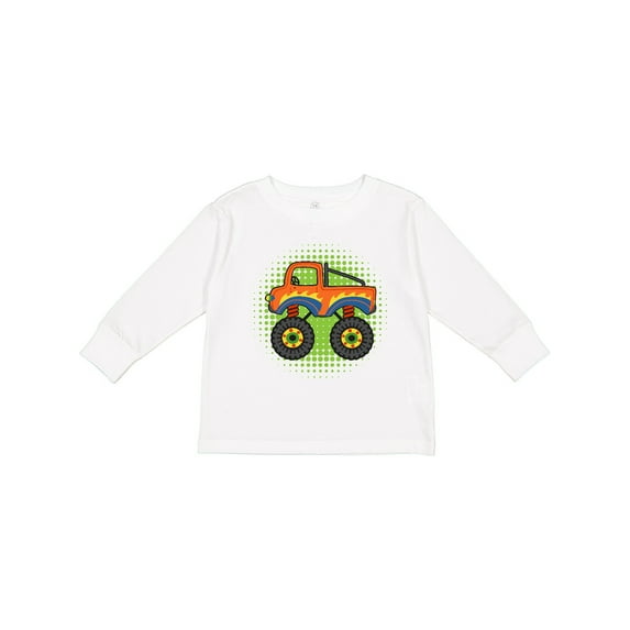 Inktastic Monster Truck for Boys Boys Long Sleeve Toddler T-Shirt