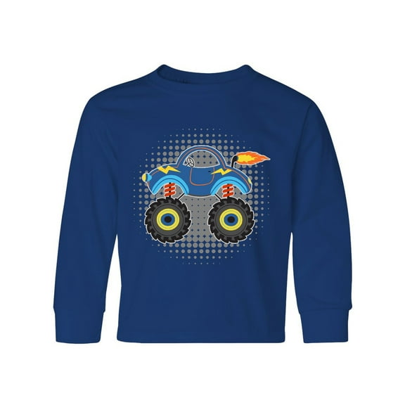 Inktastic Monster Truck for Boys Long Sleeve Youth T-Shirt