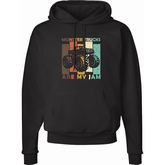 Inktastic Monster Trucks Are My Jam Adult Hoodie Sweatshirt