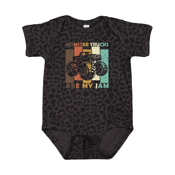 Inktastic Monster Trucks Are My Jam Boys or Girls Baby Bodysuit
