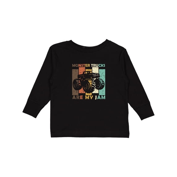 Inktastic Monster Trucks Are My Jam Boys or Girls Long Sleeve Toddler T-Shirt