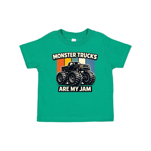 Inktastic Monster Trucks Are My Jam Boys or Girls Toddler T-Shirt