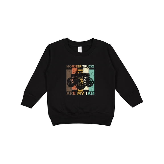 Inktastic Monster Trucks Are My Jam Toddler Sweatshirt