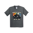 thumbnail image 1 of Inktastic Monster Trucks Are My Jam Youth T-Shirt, 1 of 5