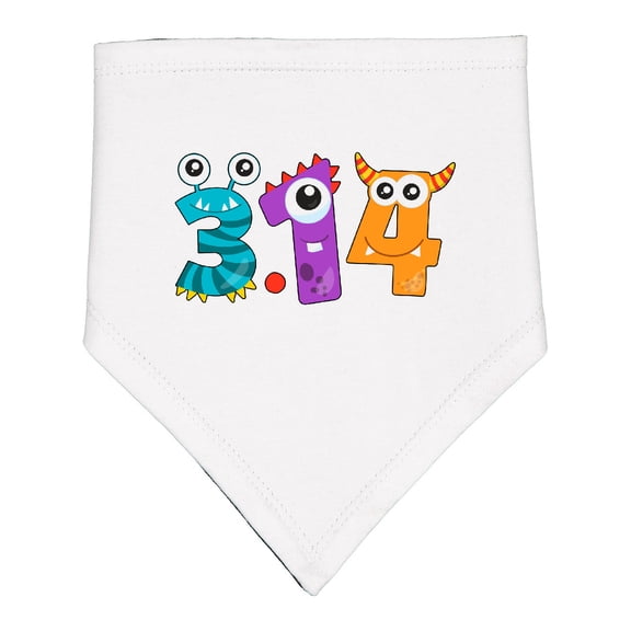 Inktastic Monsters Like Pi Pi Day Numbers Baby Bandana Bib