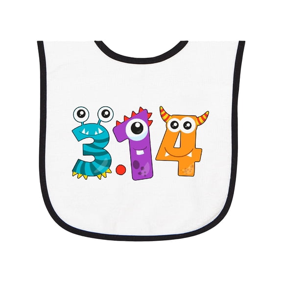 Inktastic Monsters Like Pi Pi Day Numbers Baby Terry Cloth Bib