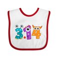 thumbnail image 1 of Inktastic Monsters Like Pi- Pi Day Numbers Boys or Girls Baby Bib, 1 of 4