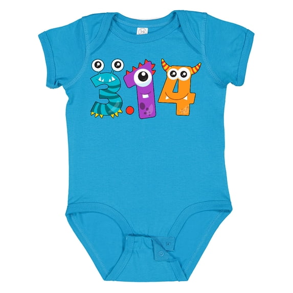 Inktastic Monsters Like Pi Pi Day Numbers Boys or Girls Baby Bodysuit
