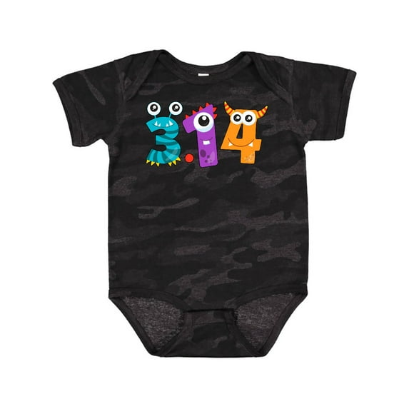 Inktastic Monsters Like Pi Pi Day Numbers Boys or Girls Baby Bodysuit