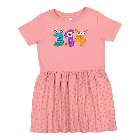 Inktastic Monsters Like Pi Pi Day Numbers Girls Toddler Dress