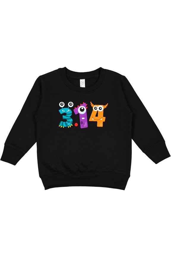Monsters Like Pi Pi Day Numbers Toddler Sweatshirt