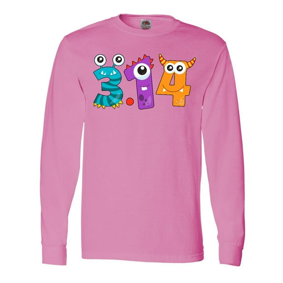 Inktastic Monsters Like Pi- Pi Day numbers Long Sleeve T-Shirt