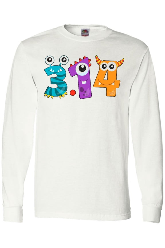 Monsters Like Pi- Pi Day numbers Long Sleeve T-Shirt