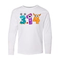 thumbnail image 1 of Inktastic Monsters Like Pi- Pi Day numbers Long Sleeve Youth T-Shirt, 1 of 5