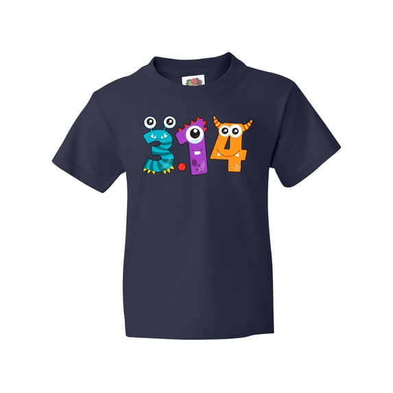 Inktastic Monsters Like Pi- Pi Day numbers Youth T-Shirt