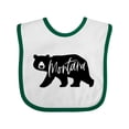 thumbnail image 1 of Inktastic Montana Black Bear Silhouette Boys or Girls Baby Bib, 1 of 4