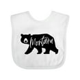 thumbnail image 1 of Inktastic Montana Black Bear Silhouette Boys or Girls Baby Bib, 1 of 4