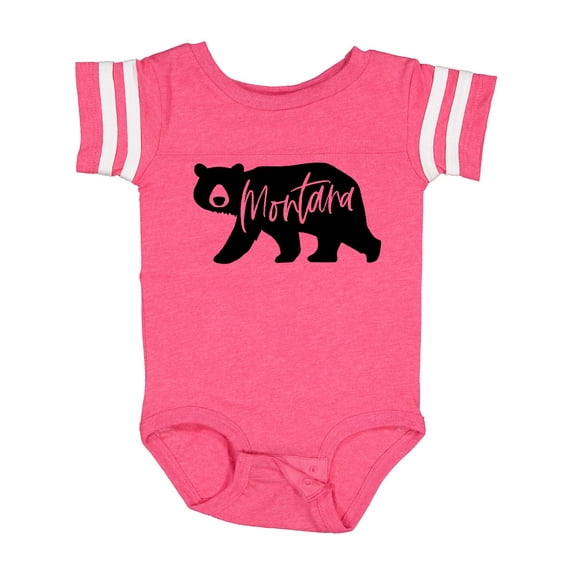 Inktastic Montana Black Bear Silhouette Boys or Girls Baby Bodysuit