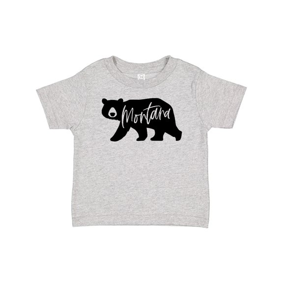 Inktastic Montana Black Bear Silhouette Boys or Girls Baby T-Shirt