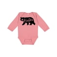 thumbnail image 1 of Inktastic Montana Black Bear Silhouette Boys or Girls Long Sleeve Baby Bodysuit, 1 of 5