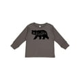 thumbnail image 1 of Inktastic Montana Black Bear Silhouette Boys or Girls Long Sleeve Toddler T-Shirt, 1 of 5