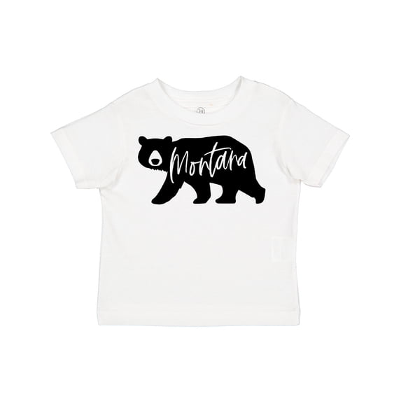 Inktastic Montana Black Bear Silhouette Boys or Girls Toddler T-Shirt