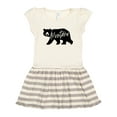 thumbnail image 1 of Inktastic Montana Black Bear Silhouette Gift Toddler Girl Dress, 1 of 4