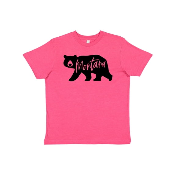 Inktastic Montana Black Bear Silhouette Youth T-Shirt
