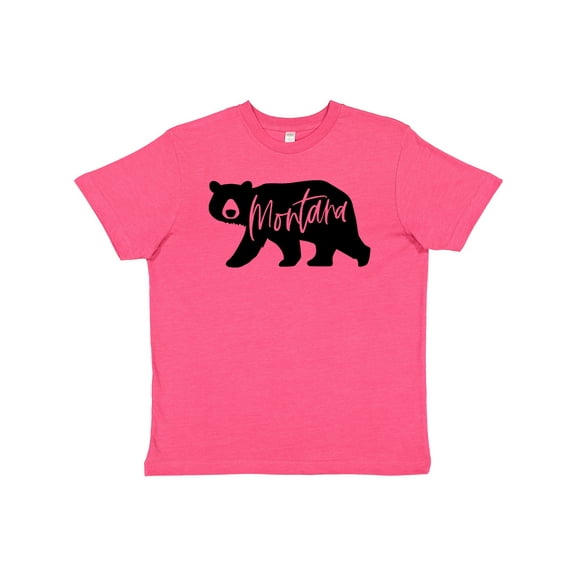 Inktastic Montana Black Bear Silhouette Youth T-Shirt