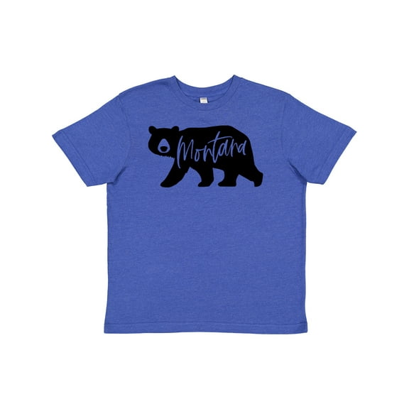 Inktastic Montana Black Bear Silhouette Youth T-Shirt